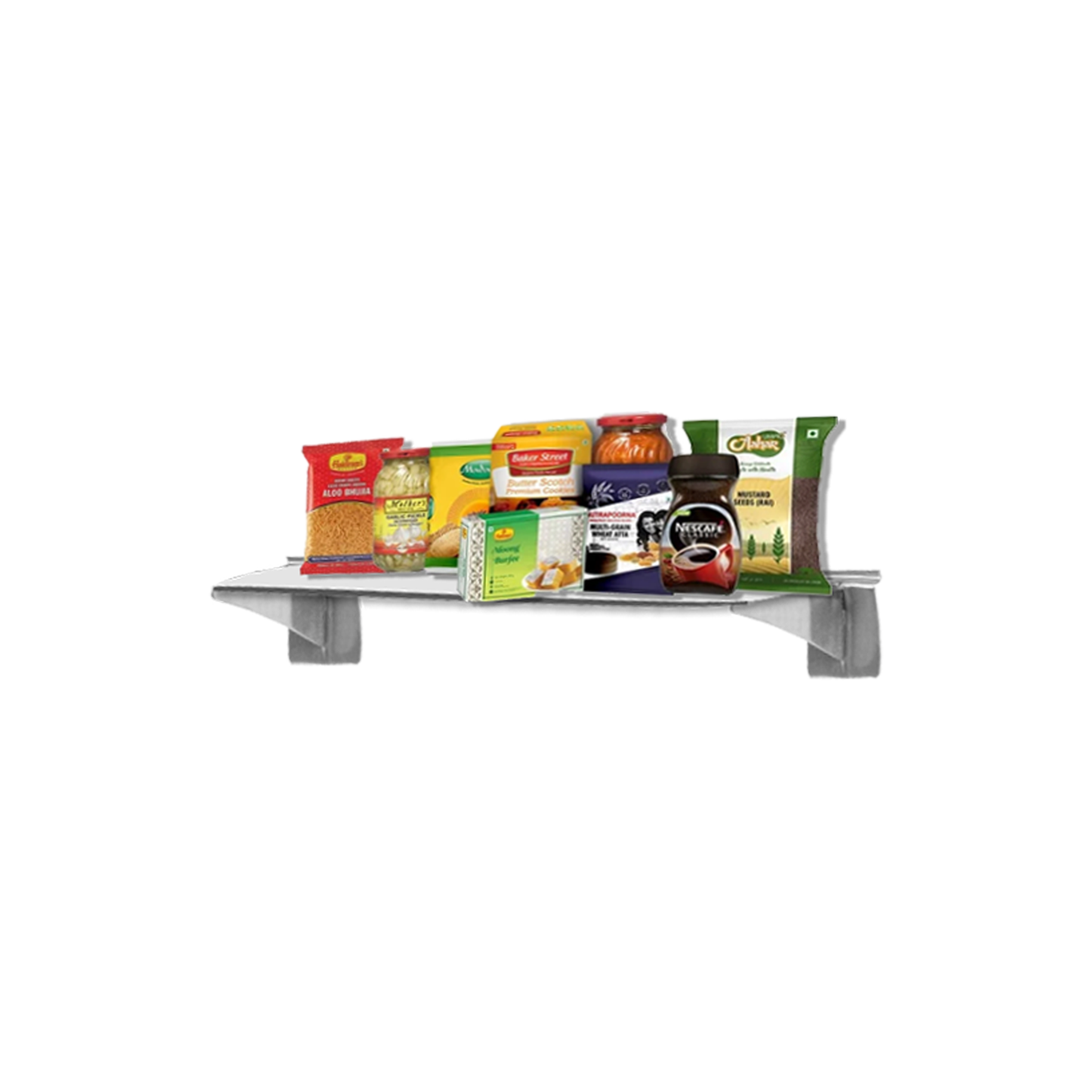 Slatwall Glass Bracket | Supermarket