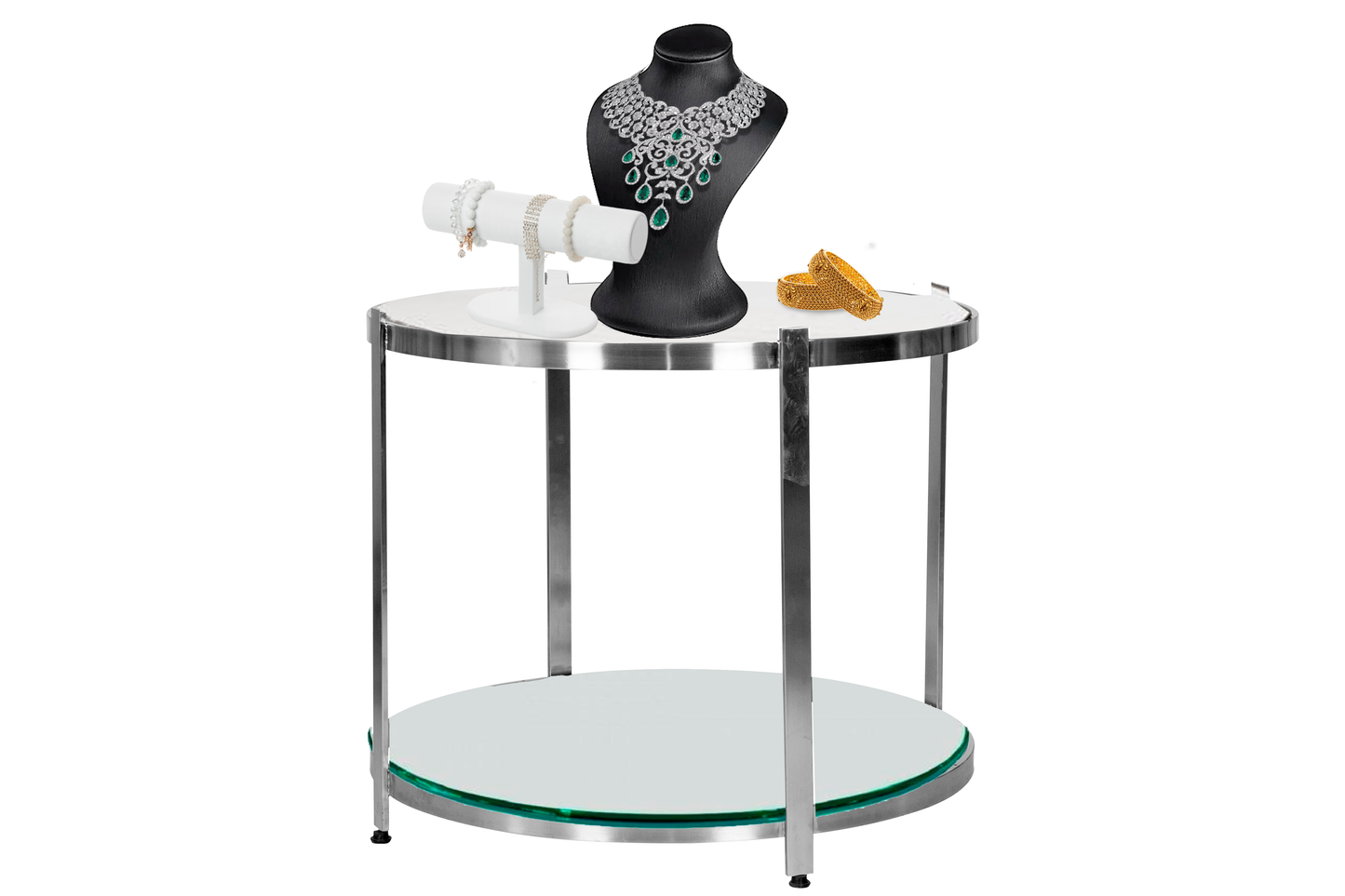 LuxeSphere - Round Table Rack | Jewellery