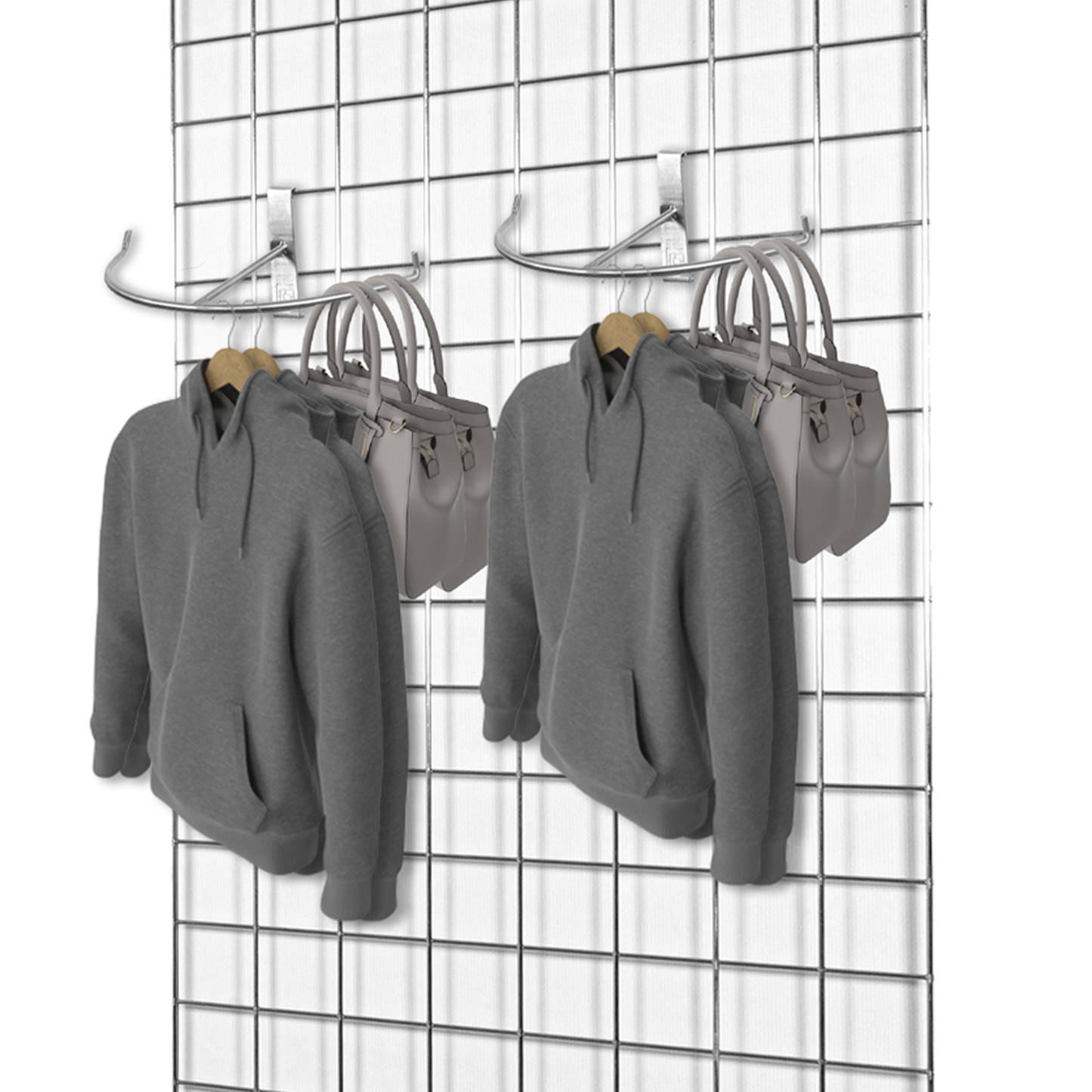 Grid Half Round Hook