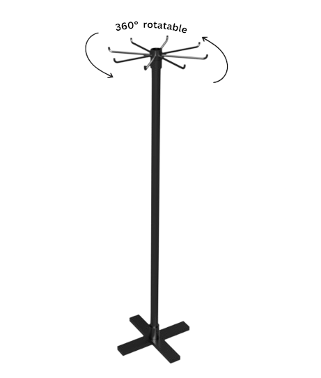 BeltEase- Belt Ring Stand (Black)