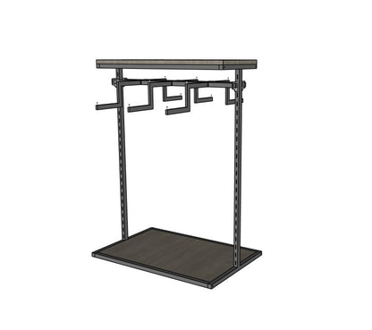 LISBON FREESTANDING HANGING RACK
