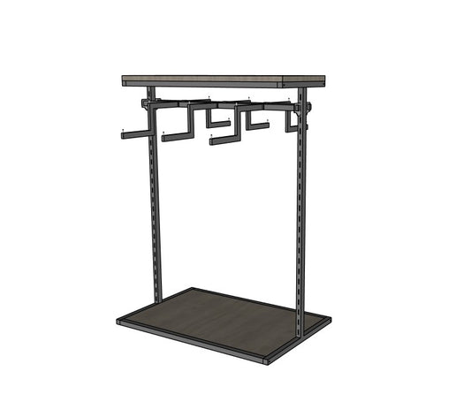 LISBON FREESTANDING HANGING RACK