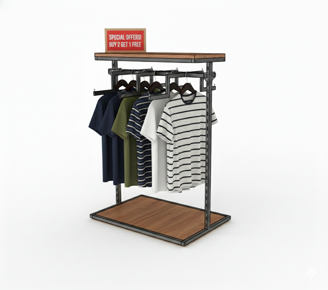 LISBON FREESTANDING HANGING RACK