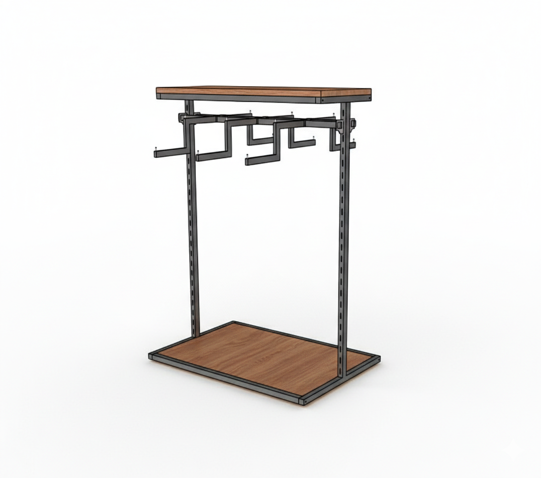 LISBON FREESTANDING HANGING RACK