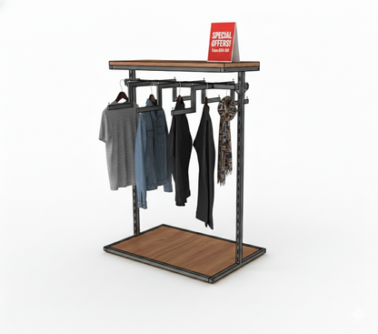 LISBON FREESTANDING HANGING RACK