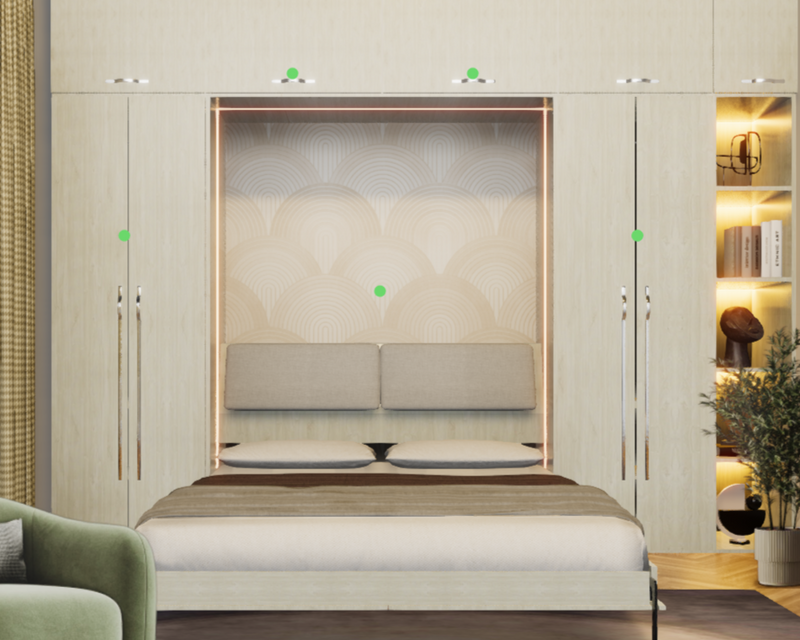 Urban Calm Bedroom Design with Warm Contemporary design