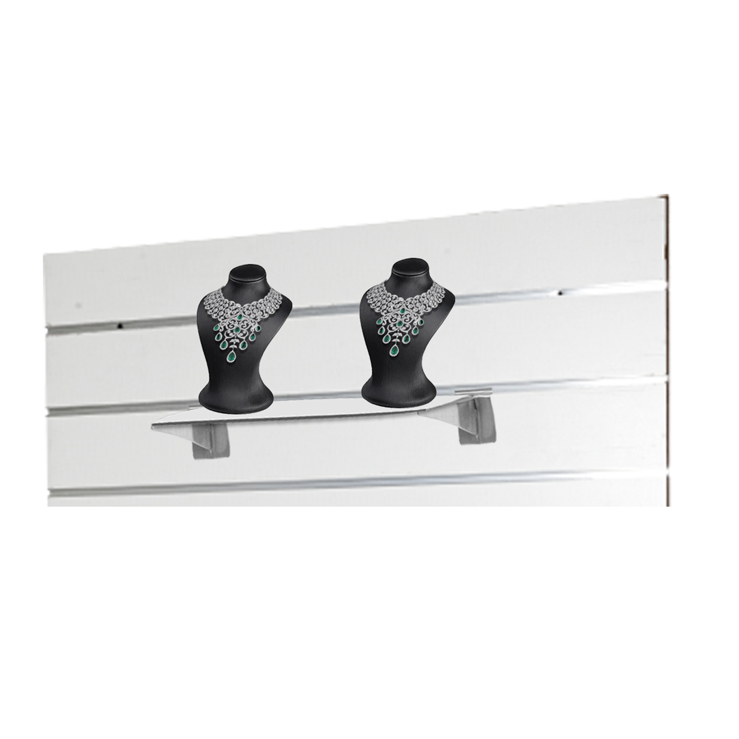 Slatwall Glass Bracket | Jewellery